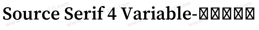 Source Serif 4 Variable字体转换